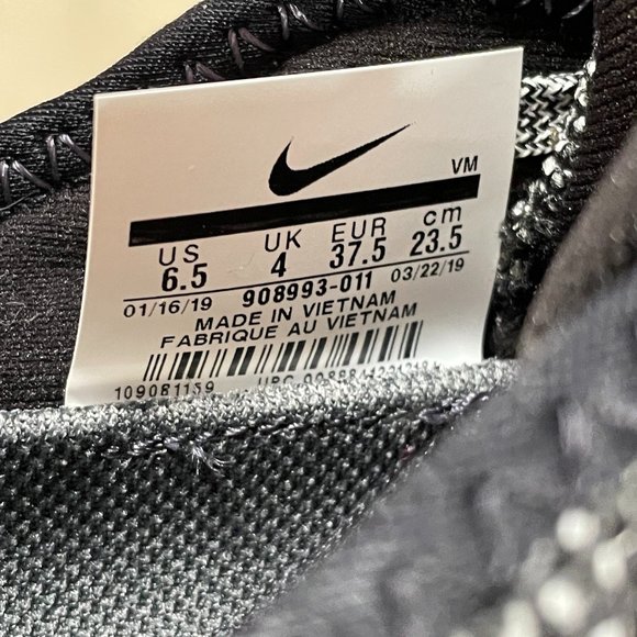 Nike Air Max Sequent 3 Low Womens Running Shoes Black/Gray 908993-011 NEW Sz 6.5 - Picture 9 of 9